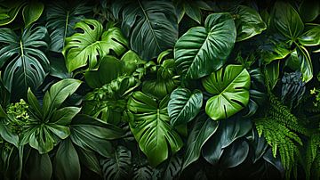 Organische groene bladeren achtergrondtextuur van Animaflora PicsStock