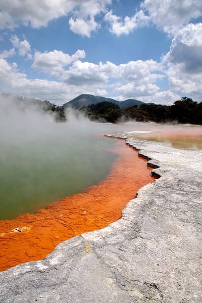 Champagne Pool in the Wai-o-Tapu Geothermal Area, Rotorua, New Zealand by Christian Müringer