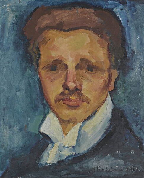 Antonín Procházka - Zelfportret (1908) van Peter Balan