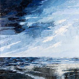 L'hiver en mer sur Rob Donders Beeldende kunst