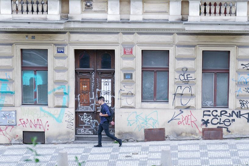 Prague - On the road by Wout van den Berg