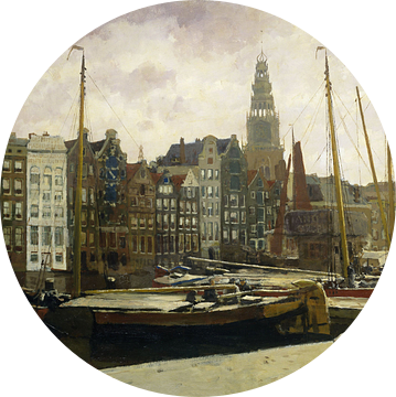 Het Damrak in Amsterdam