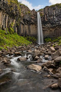 Svartisfoss waterval in IJsland van Henk Boerman