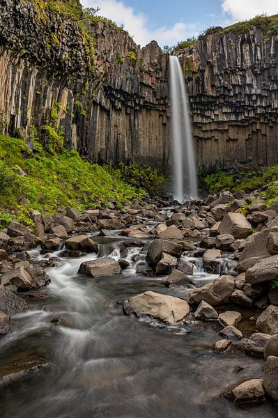 Svartisfoss waterval in IJsland van Henk Boerman