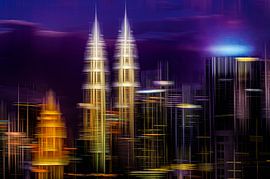 Kuala Lumpur by night by Dieter Walther