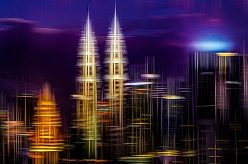 Kuala Lumpur bij nacht