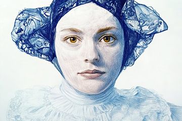 Kant en Karakter, een vrouwenportret van Vlindertuin-Art