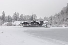 Deep snow on the lake by Christina Bauer Photos