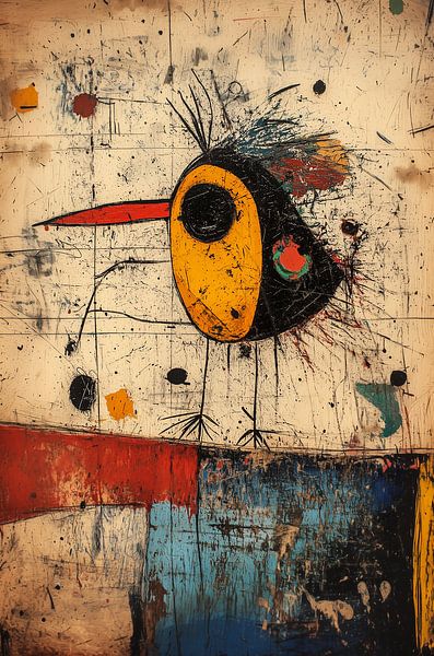 Scribble Bird III van Brigitta Meijer