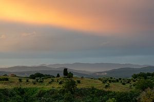Abend in der Toskana