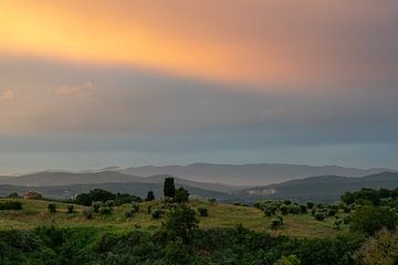 Abend in der Toskana