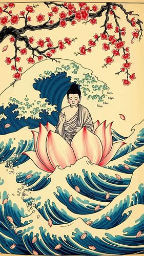 Boeddha / Boeddha Japanse Schilderij