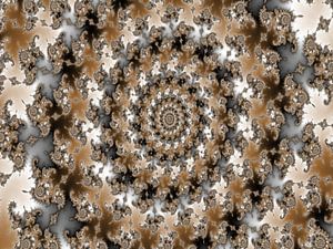 Abstraktes Mandelbrot-Fraktal-Mandala