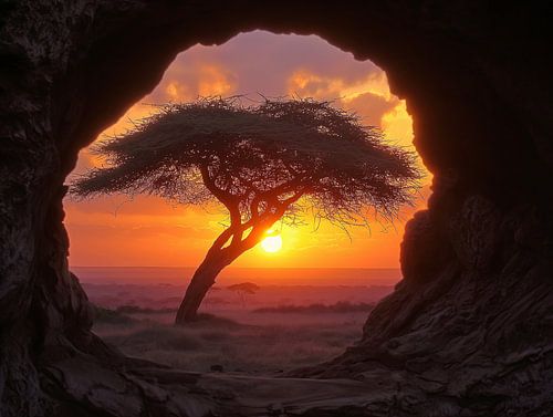 uitzicht uit het raam of natuurlijk kader