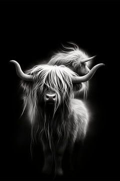 Horns of the Scottish Highlander by Karina Brouwer