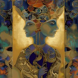 Fille en or sur Ton Kuijpers