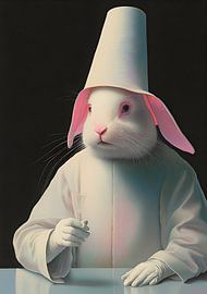 Psychedelic Easter bunny