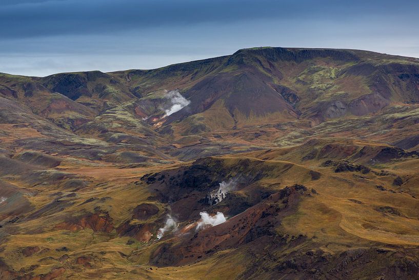 Geyser Landscape by Coen Feron