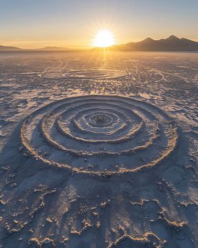 Magische woestijncirkels van fernlichtsicht