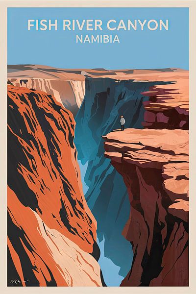Fish River Canyon, Namibia. von Poster Art Shop