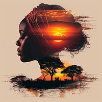 Sfeervol Afrikaanse afbeelding
