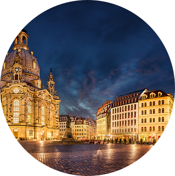 Dresden Neumarkt met Frauenkirche en oude binnenstad van Voss Fine Art Fotografie