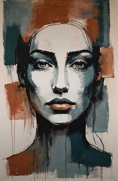 Abstract rendering face woman by Art & Soul Creations