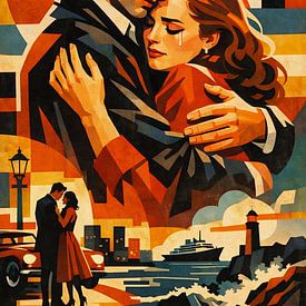 Vintage Lovers Farewell by the Sea von Dodik Hariyono