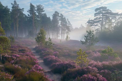 Play of light in the clearing