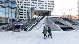 Besneeuwd Jaarbeusplein in Utrecht van De Utrechtse Internet Courant (DUIC)