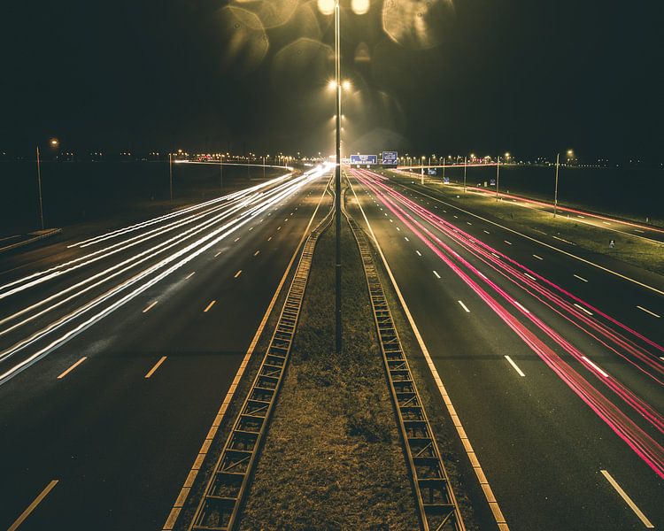 Highway-Lichtspuren von Jesse Doesburg