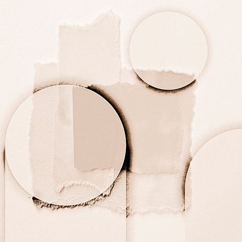 Zacht minimalisme in cirkelvormen Beige