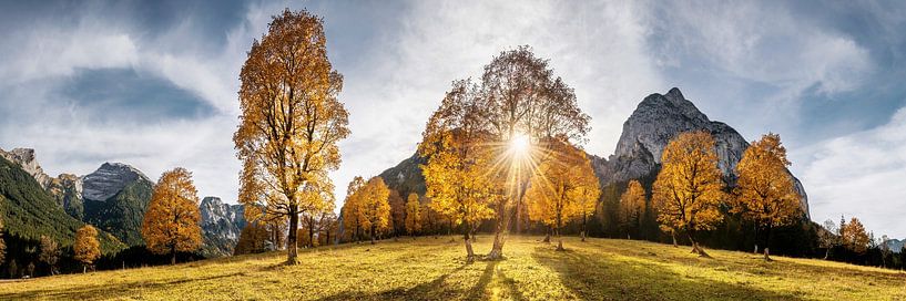 Großer Ahornboden Bergpanorama. von Voss Fine Art Fotografie