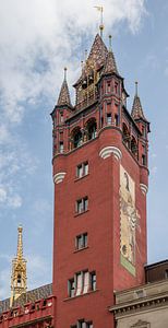 Tour de l'hôtel de ville de Bâle en Suisse