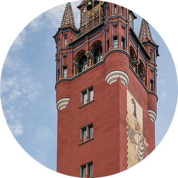 Toren van Raadhuis van Bazel in Zwitserland van Joost Adriaanse