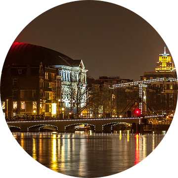 Amsterdam bij nacht van Stephan Neven