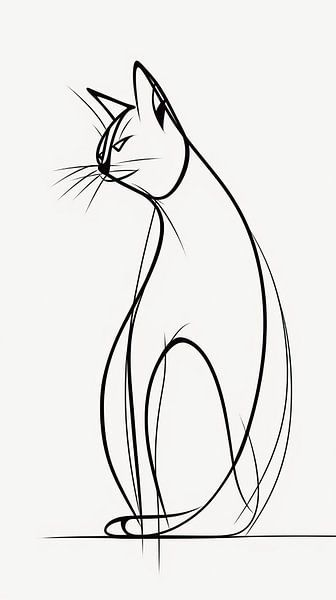 Peinture &quot;Petit chat par Peintures accrocheuses