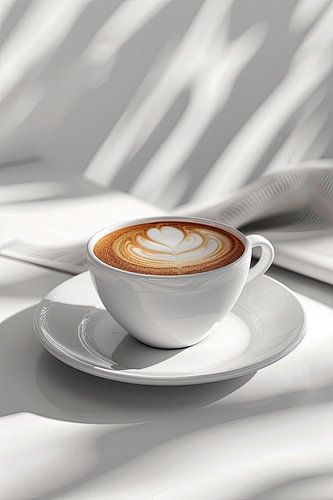 kop koffie of cappuccino drinken