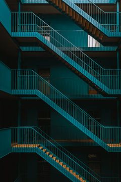 Die Blaue Wasserfall-Treppe von Maikel Claassen Fotografie