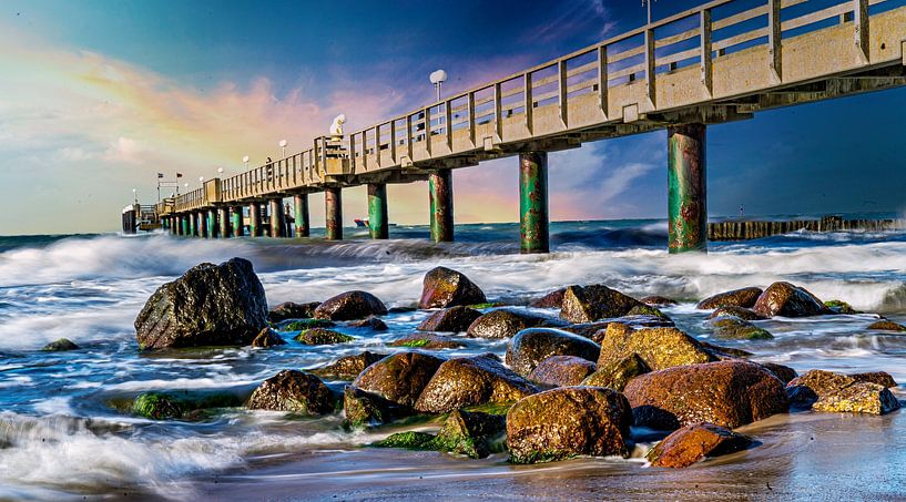 Seebrücke Ostsee Kühlungsborn van Johnny Flash