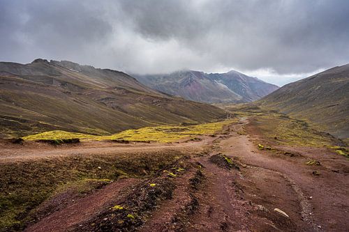 Dramatic 'moody' mountain landscape