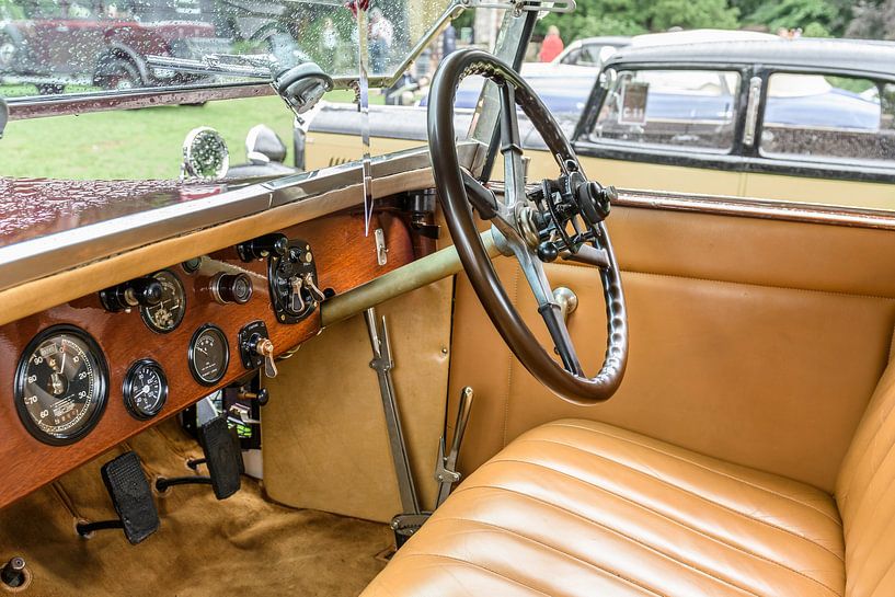 Interieur van een Rolls-Royce 40/50pk Phantom I Regent Convertible Coupé klassieke auto van Sjoerd van der Wal Fotografie