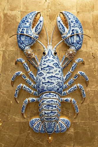 Lobster Luxe - Golden Tides by Marianne Ottemann - OTTI
