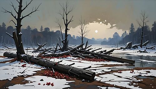 winterliche Flußlandschaft
