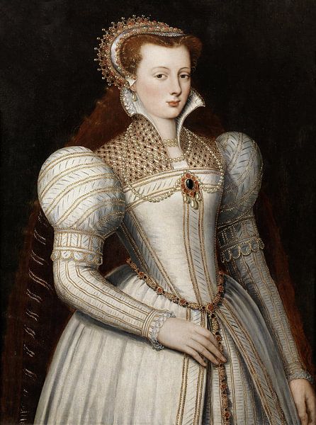 Porträt einer Frau, Frans Pourbus der Jüngere - ca. 1600 von Het Archief
