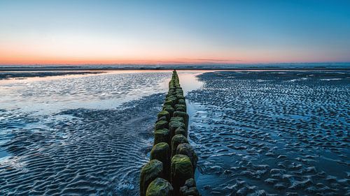 Buhne op het strand van Norderney