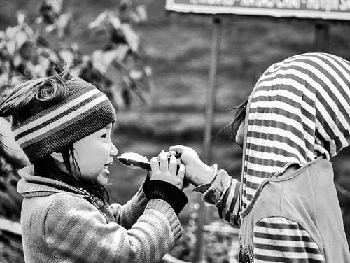 Sharing lunch (Sa Pa, Vietnam)