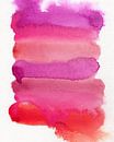 Abstraktes buntes Aquarell in Violett, Rosa und warmem Rot von Dina Dankers Miniaturansicht
