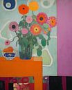 Super colourful still life with flowers and fruit by Studio Allee thumbnail