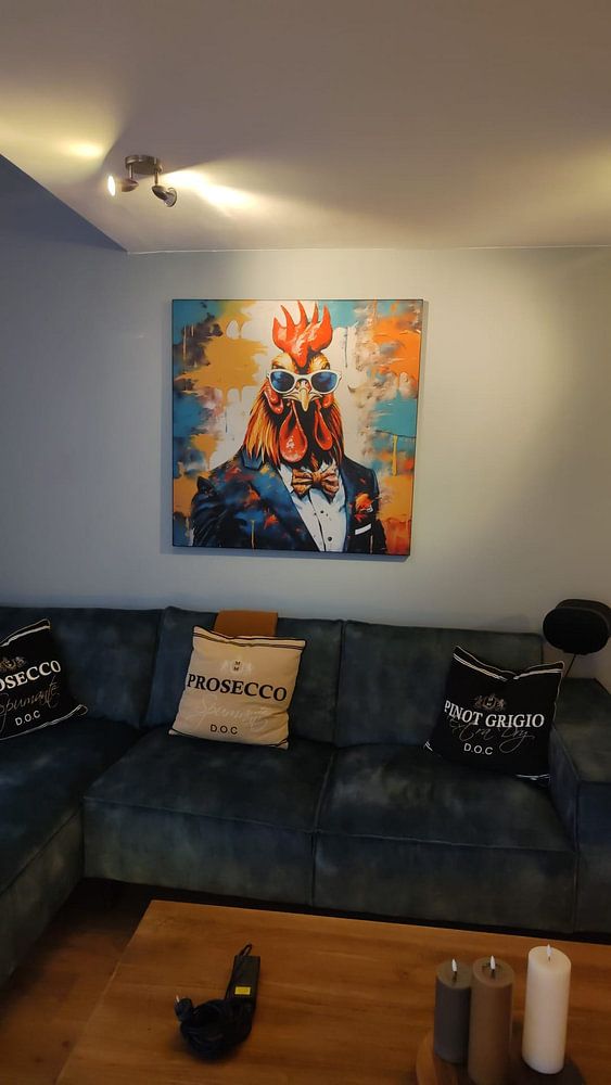 Pop-art Huhn 01.89  von Blickfänger Gemälde 